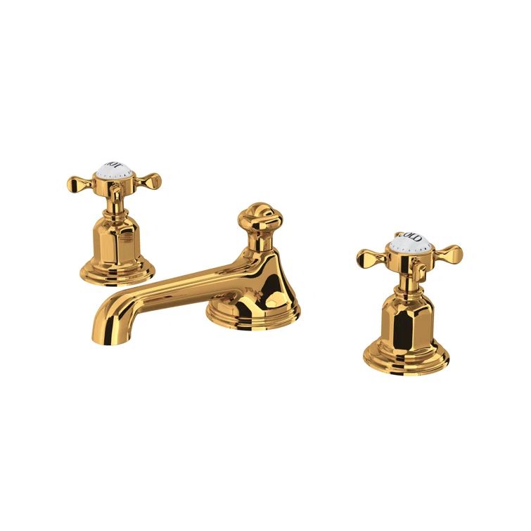 Classic Elegance 15'' Polished Nickel Widespread Bathroom Faucet