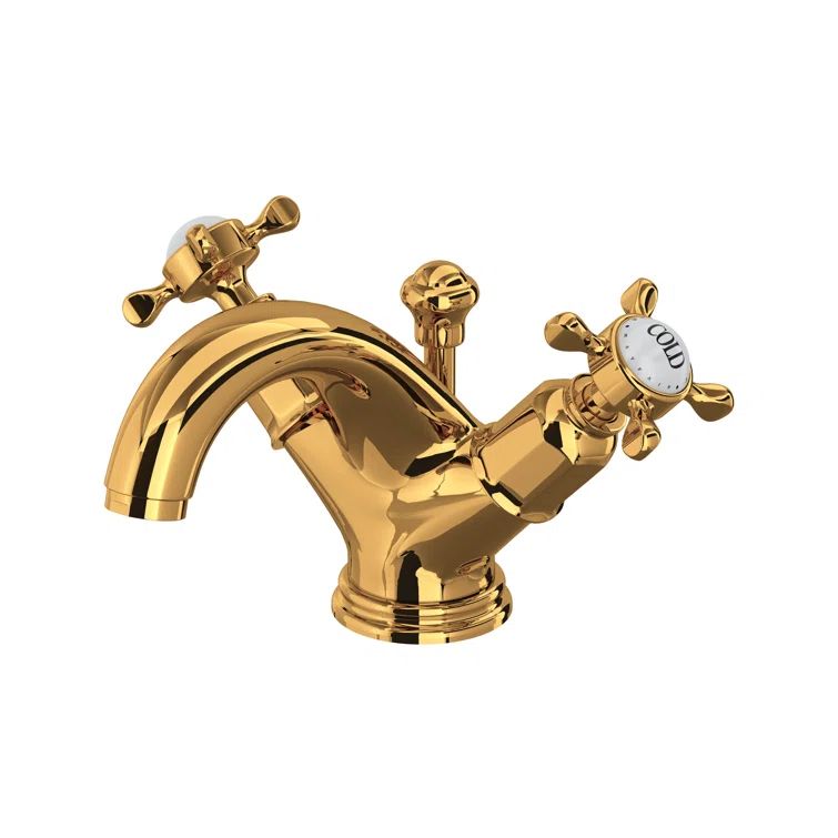 Polished Nickel Traditional Dual Handle Lavatory Faucet