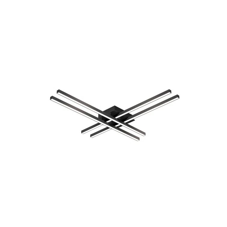 Black Brushed Nickel 31.25" LED Flush Mount Ceiling Light