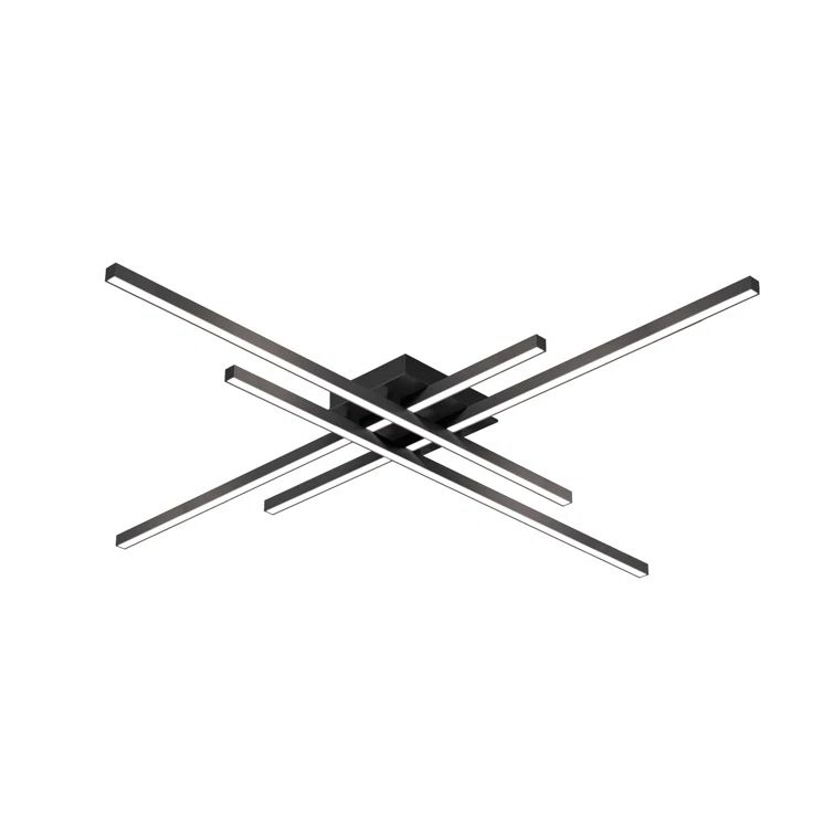 Matte Black Aluminum LED Indoor/Outdoor Flush Mount