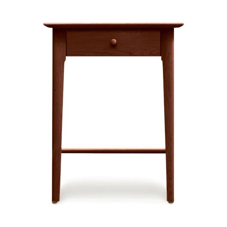 Maple and Cherry Solid Wood 1-Drawer Nightstand