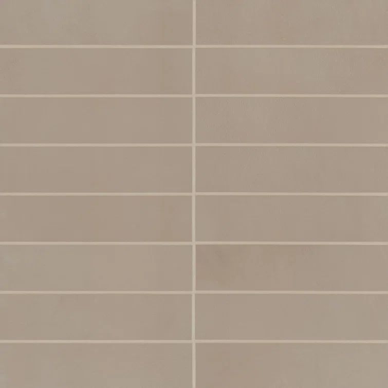 Sahara 3" x 12" Matte Gray Porcelain Wall & Floor Tile