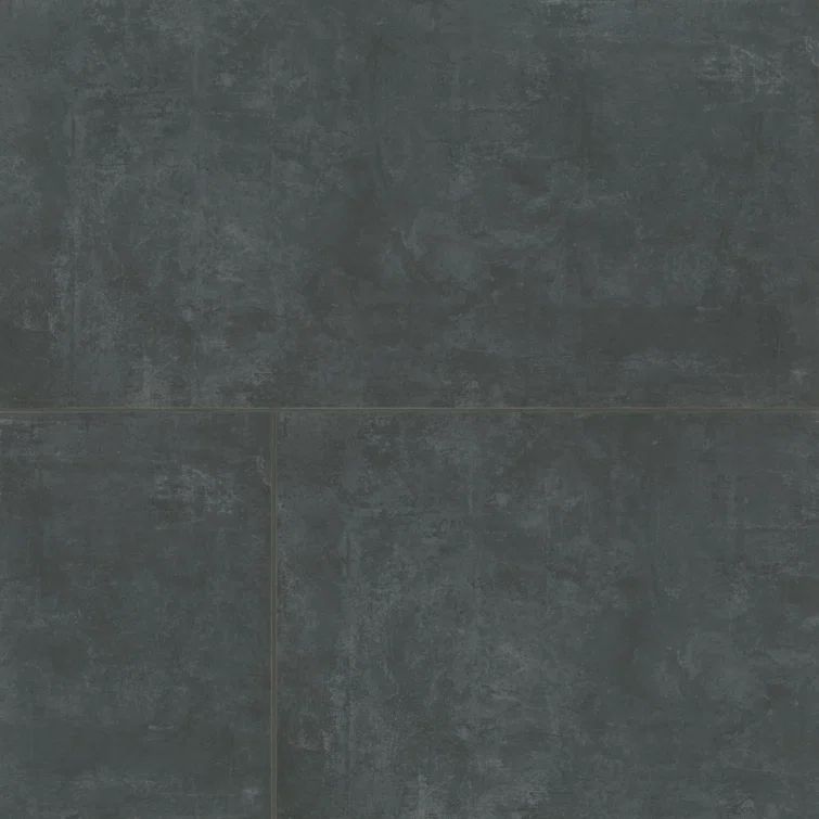 Wave 24" x 48" Coal Porcelain Wall & Floor Tile