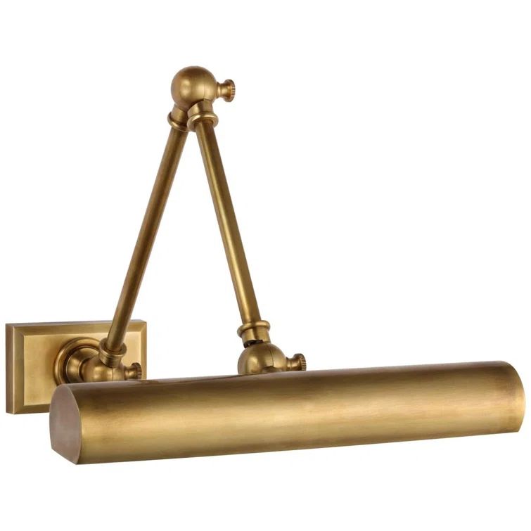 Antique Brass Double Arm 12" Library Light