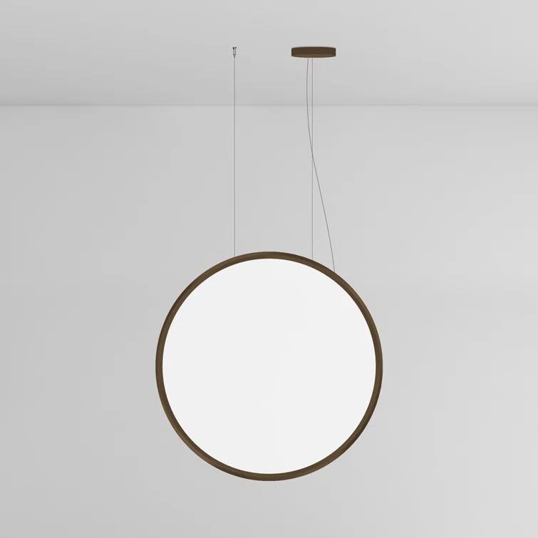 Discovery Vertical 39'' Bronze Aluminum LED Globe Pendant