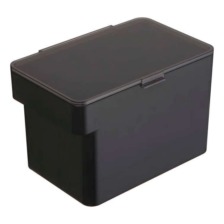 Black Airtight Plastic Pet Food Storage Container, Medium 1.6 Gallons