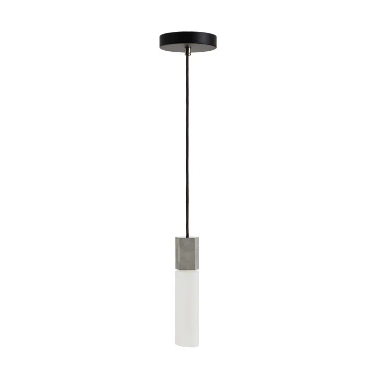 Mini Stainless Steel and Glass Indoor/Outdoor Pendant Light