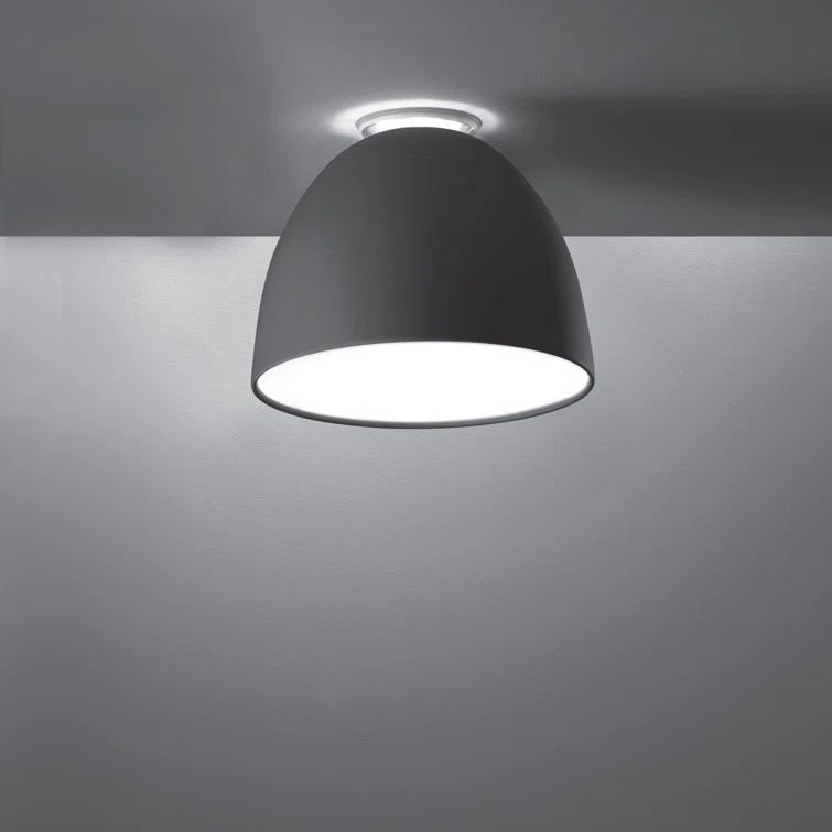 Gloss Grey Aluminum Indoor/Outdoor LED Bowl Light