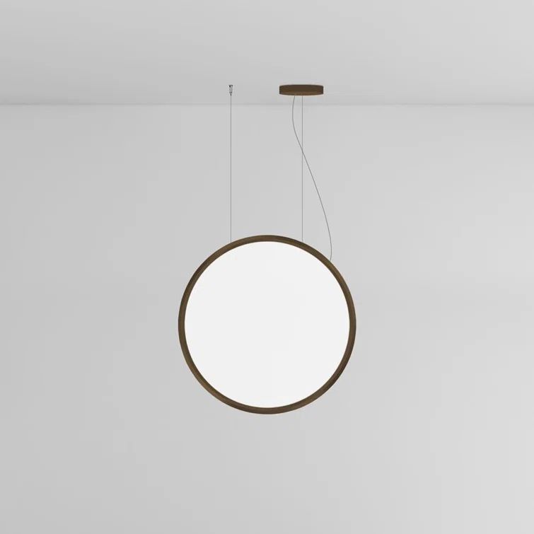 Bronze Aluminum LED Globe Pendant Light