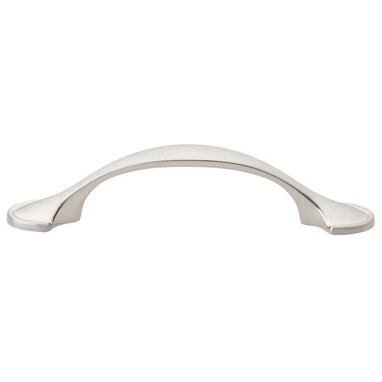 Satin Nickel 6" Traditional Arch Cabinet Pulls with Mounting Hardware