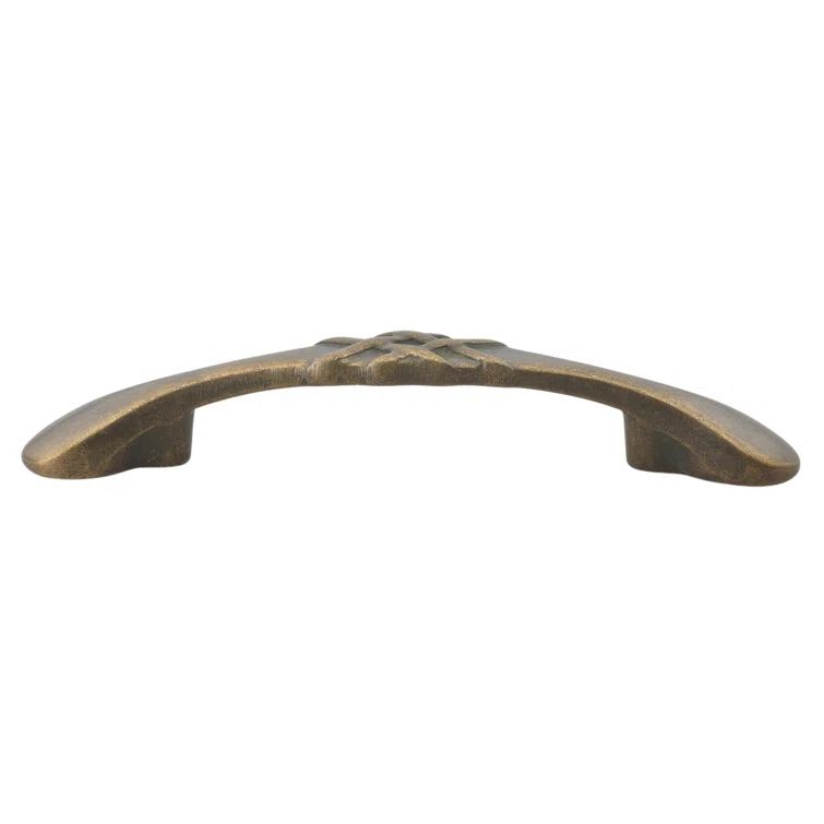 Antique Brass Braided Cabinet Bar Pull with Mounting Hardware