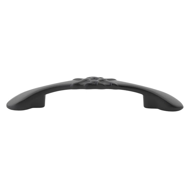 Matte Black Braided Cabinet Pull with Mounting Hardware
