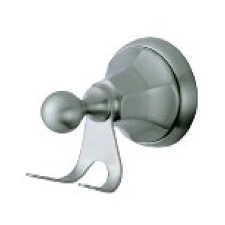 Satin Nickel Wall Mounted Robe Hook with Polished Brass Finish