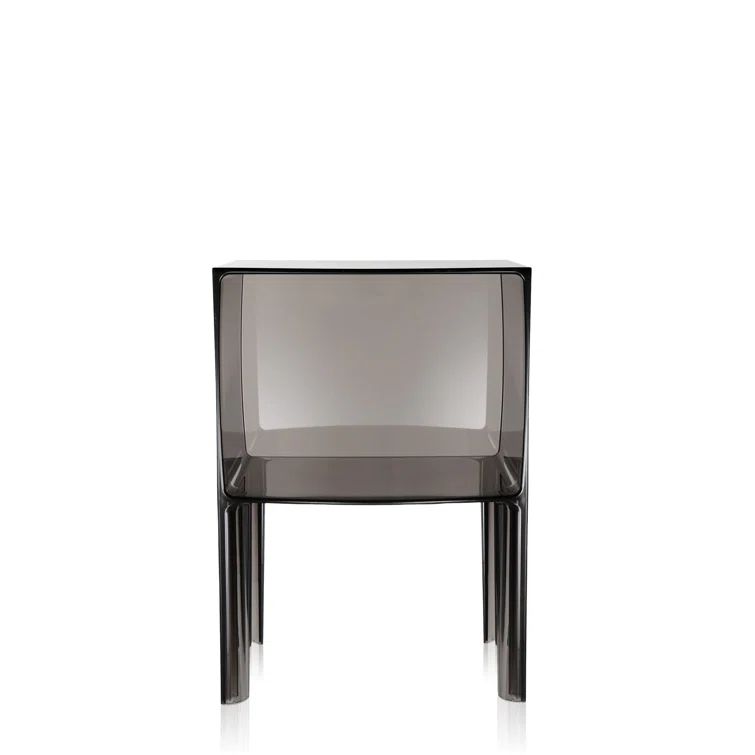 Small Ghost Buster 14.6" Transparent Cube Bedside Table