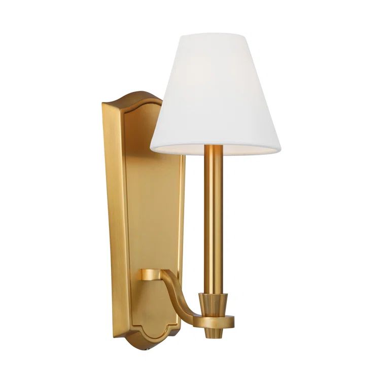 Burnished Brass 15" Contemporary Wall Sconce