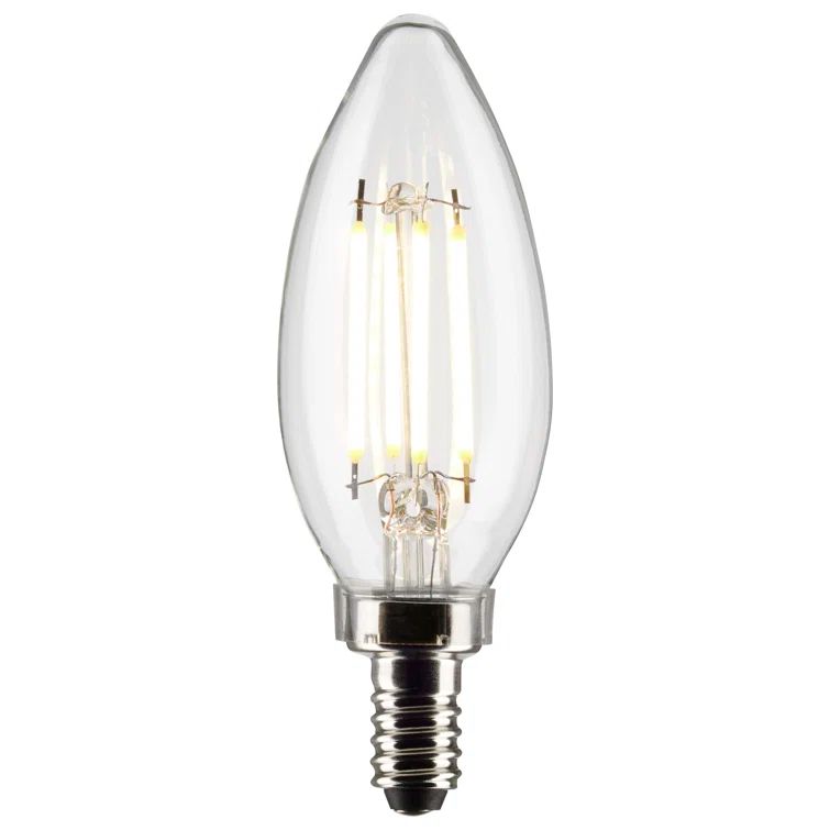 Clear Dimmable LED Candelabra Bulb with Neutral White Light