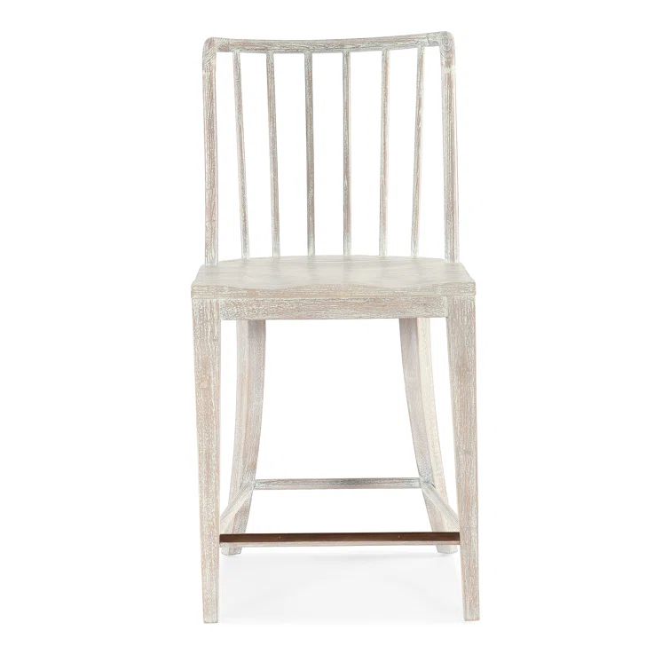 Serenity Beige Light Wood Transitional Counter Stool