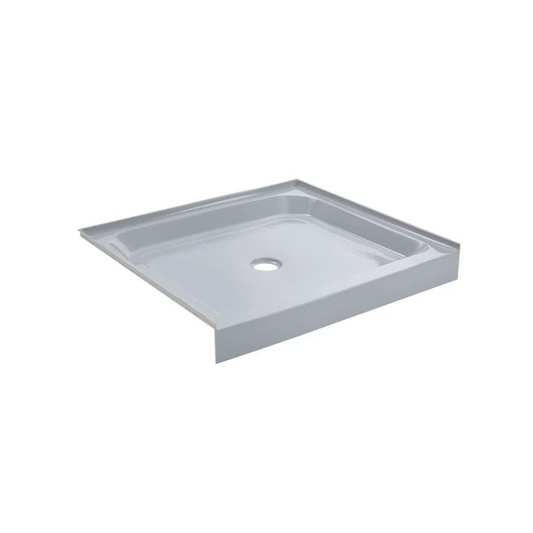Voltaire 48" x 36" Gray Acrylic and Fiberglass Shower Base