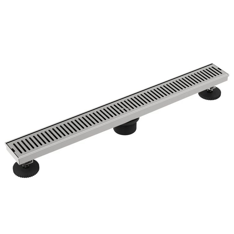 Elan 24" Stainless Steel Linear Shower Drain in Brushed Nickel
