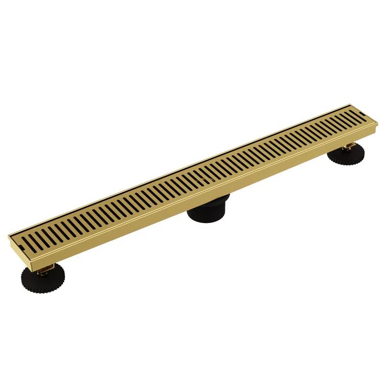 Elan 24" Matte Brushed Gold Linear Shower Drain