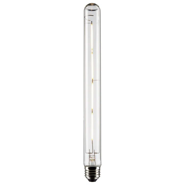 Satco 12-Inch Clear Glass Vintage LED Dimmable Bulb