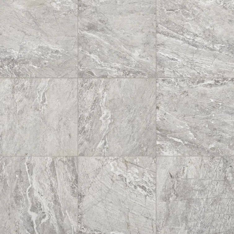 Eternal Gray 12" x 12" Porcelain Marble Look Floor & Wall Tile