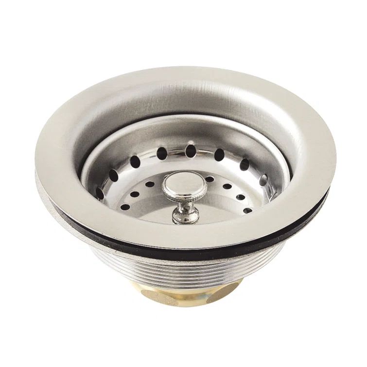 Fresno Polished Nickel Stainless Steel Kitchen Sink Basket Strainer