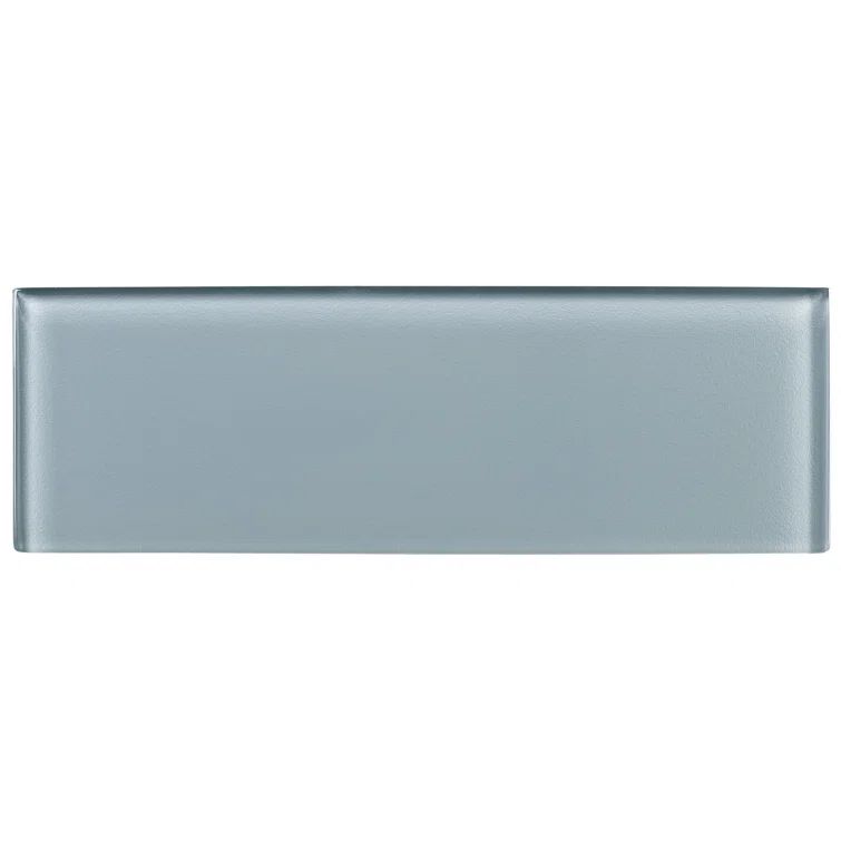 Enchant-Elle 4" x 12" Matte Blue Glass Subway Tile