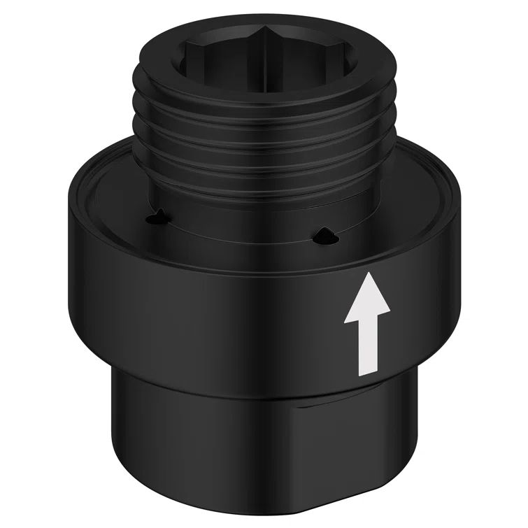 Matte Black 1/2-Inch Handheld Shower Inline Vacuum Breaker