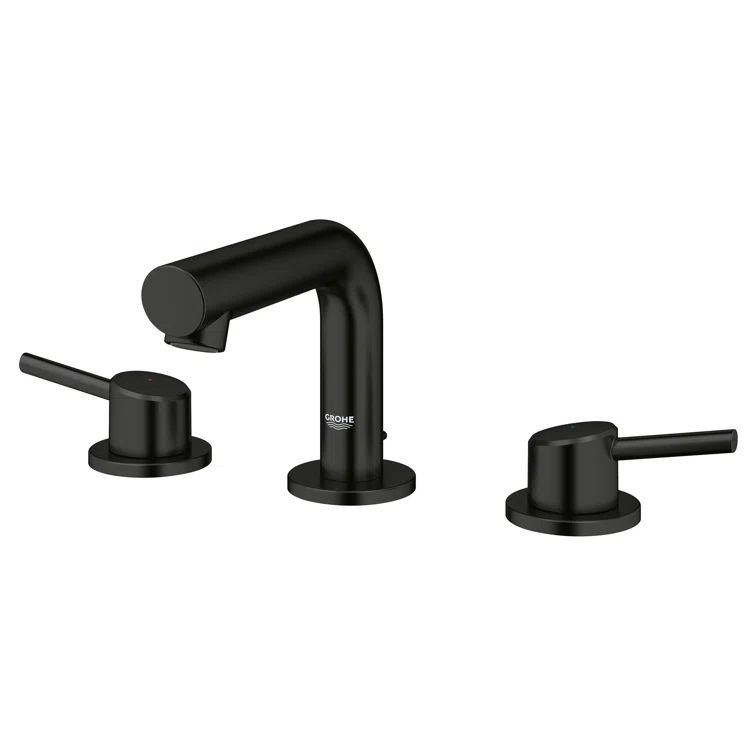 Concetto Matte Black 2-Handle Widespread Bathroom Faucet