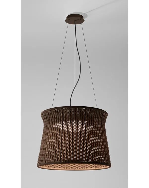 Graphite Brown Aluminum LED Indoor/Outdoor Pendant Light