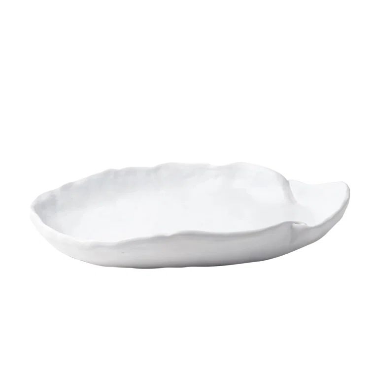 Matte White Ceramic Decorative Table Bowl
