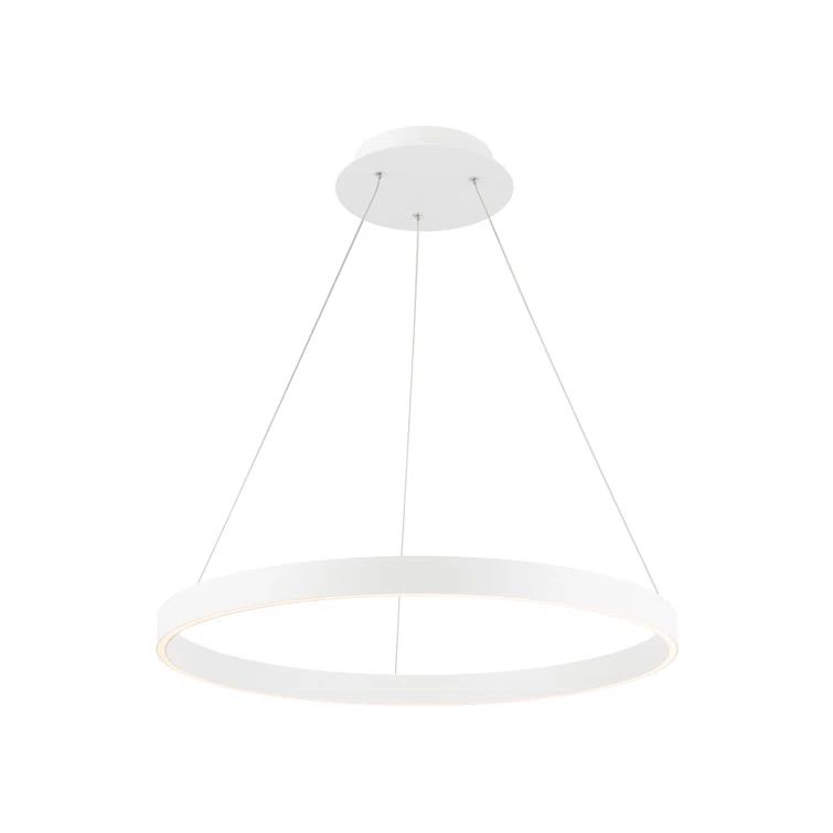 Sirius 24" White LED Pendant with Silicone Shade for Indoor/Outdoor