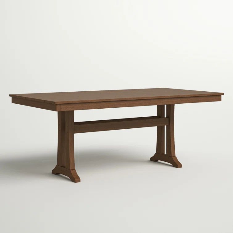 Farmhouse Tree House Brown Recycled Plastic Outdoor Dining Table