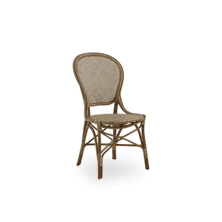 Antique Rattan Cane Side Chair with Handcrafted Design