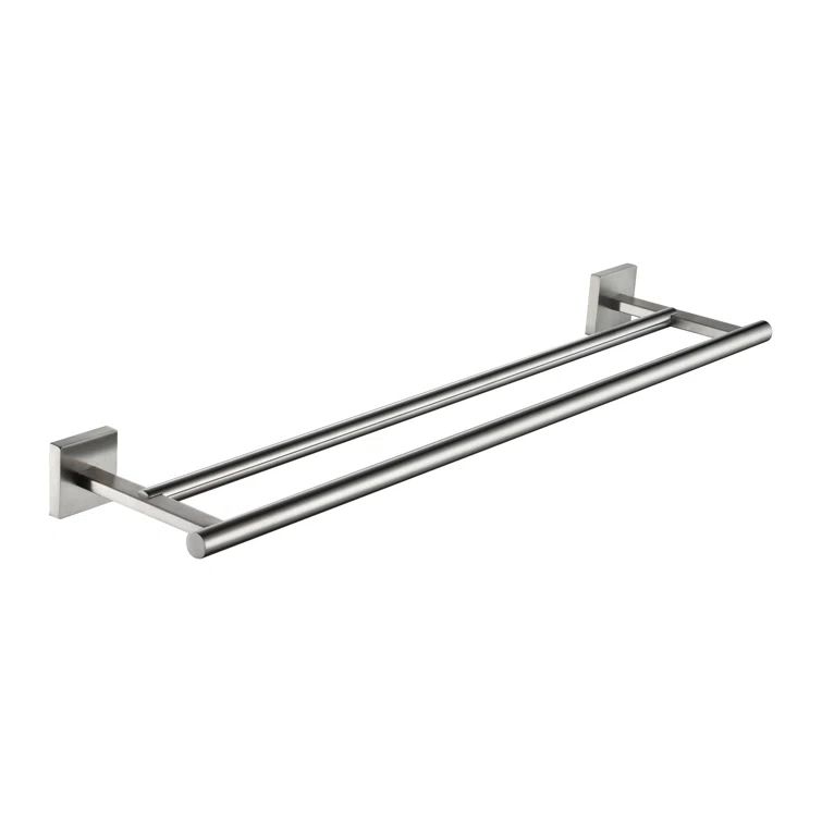 20'' Brushed Nickel Double Wall Mounted Towel Bar