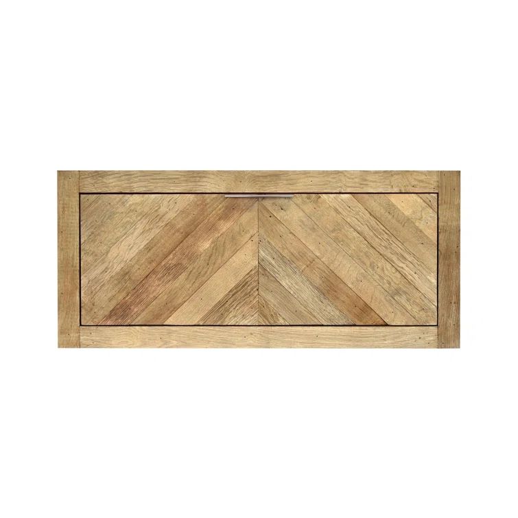 Chardonnay Oak Wall-Mounted Single Bathroom Vanity with Drawer