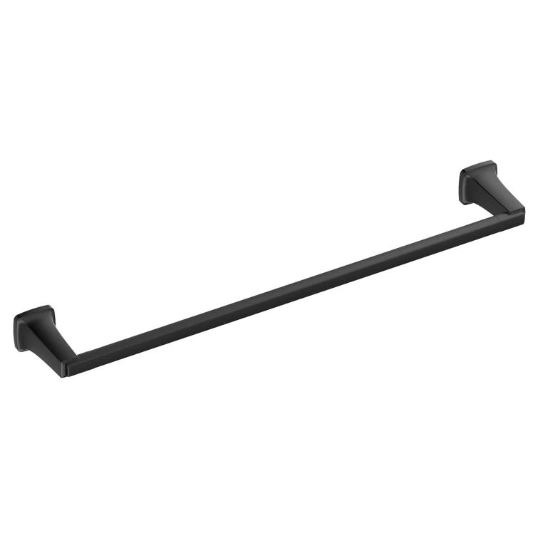 Townsend Matte Black 24-inch Wall Mounted Metal Towel Bar