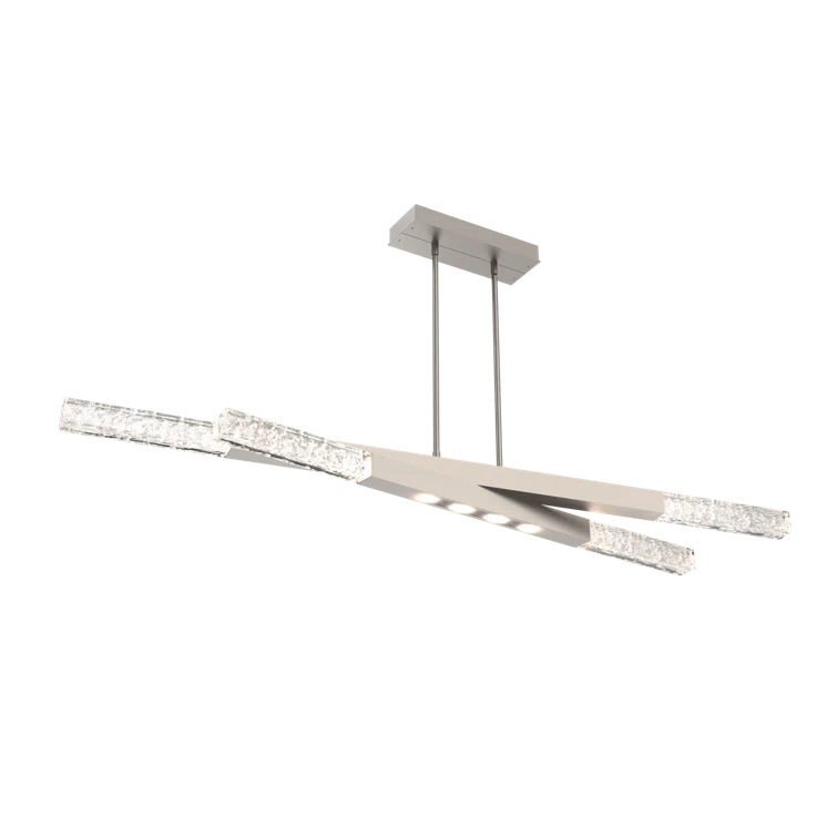 Gilded Brass Axis Drum Island LED Suspension Light