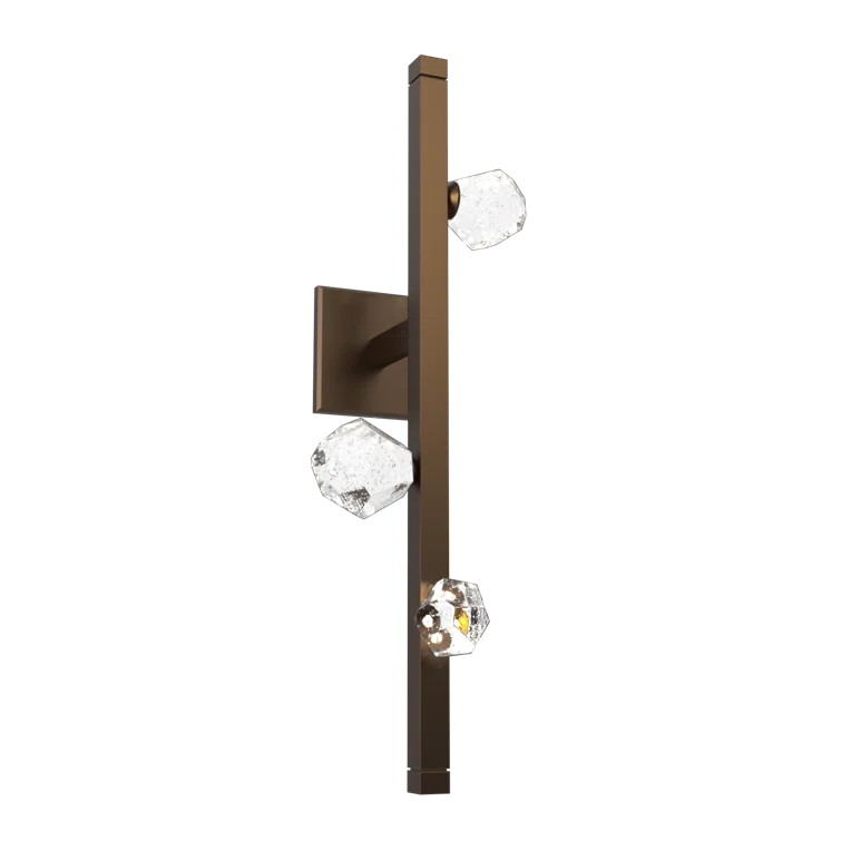 24" Bronze Dimmable Wall Sconce with Glass Diffusers