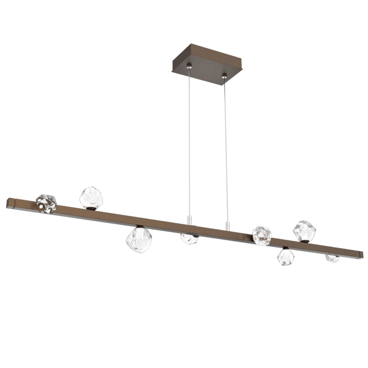 Celestial Sky 54'' Bronze & Satin Nickel LED Kitchen Island Light