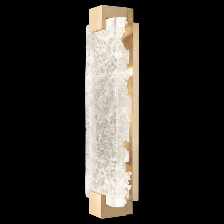 Terra Gold 21.75" LED Wall Sconce with Clear Cast Glass