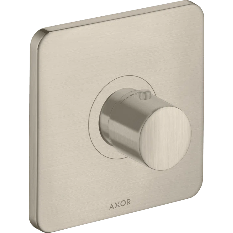 Brushed Nickel Modern Wall-Mounted Shower Trim