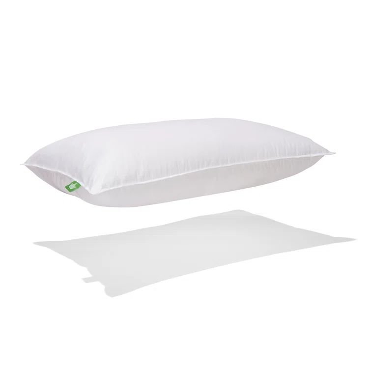 Luxury Queen-Size Goose Down Firm Support Bed Pillow