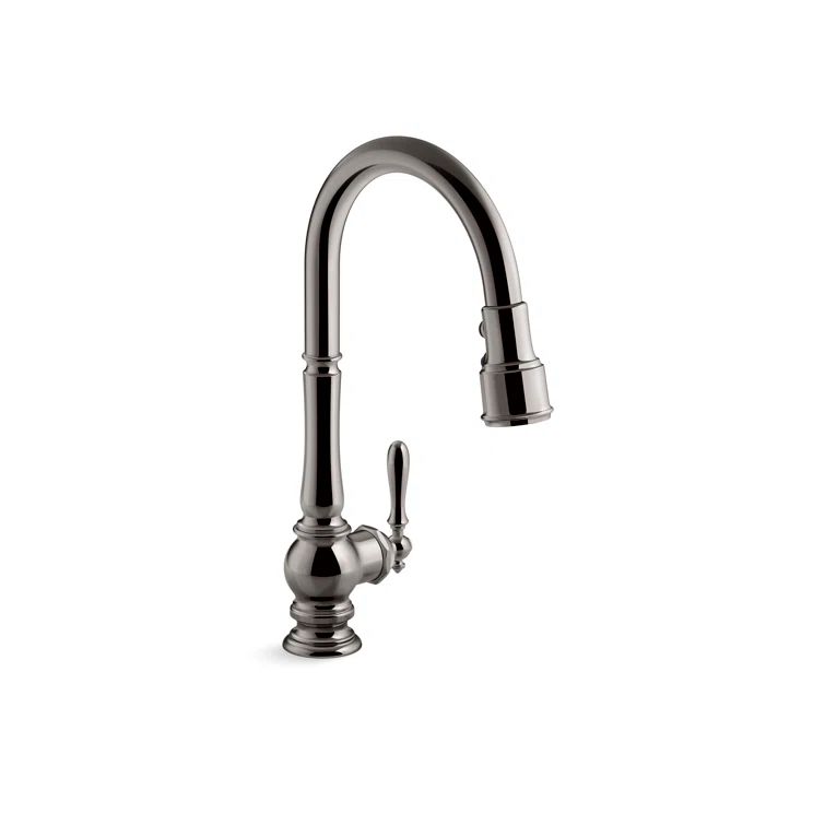Vibrant Titanium Pull-Down Kitchen Faucet with Spray