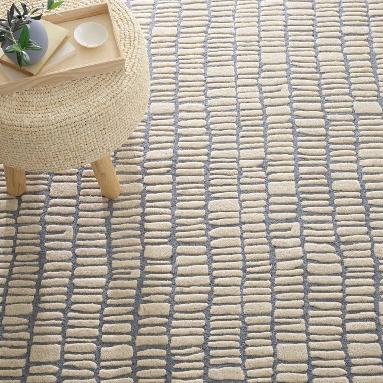 Roark Pewter Blue Hand Tufted Wool Runner Rug 2.5X8
