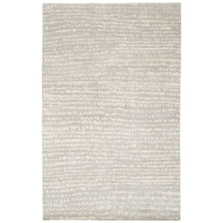 Shepherd Oatmeal Hand-Knotted Wool Rectangular 4' x 6' Rug