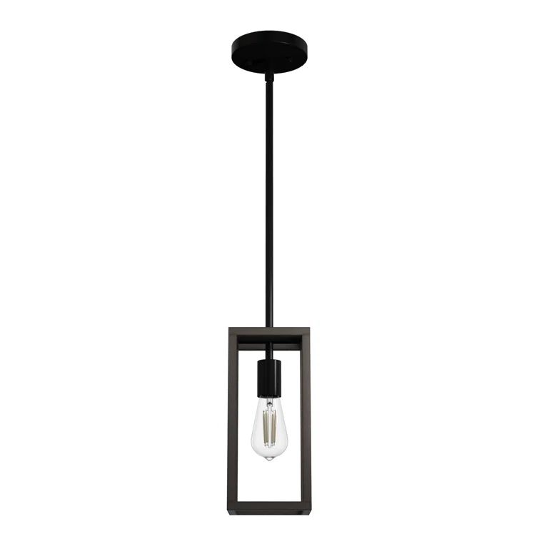 Matte Black Glass LED Mini Pendant Light