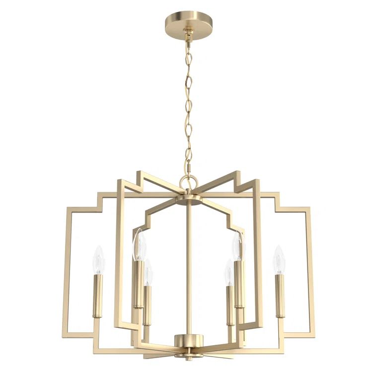 Zoanne Alturas Gold 24" Modern Glam Chandelier