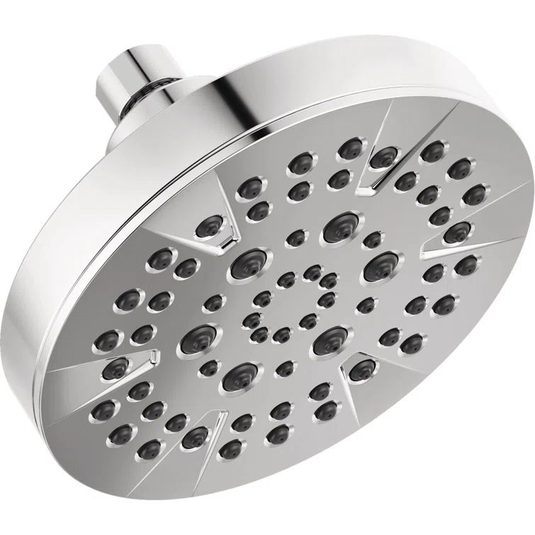 Chrome 5-Setting Wall Mounted Shower Head